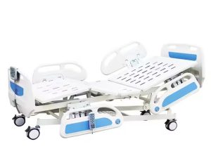 ICU Hospital Bed with ABS Side Rails and Nurse Panel