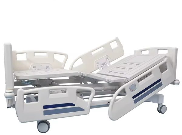 Three-Function Electric Hospital Bed with Central Brake - Image 2