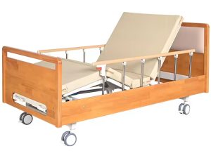 Manual Solid Wood Nursing Bed for Elderly Home Care