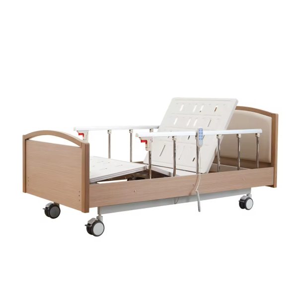 Multi-Functional Electric Home Care Nursing Bed (Three Functions + Solid Wood Accents) - Image 6