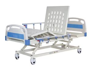Adjustable height electric three function hospital bed
