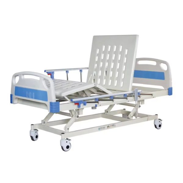 Adjustable height electric three function hospital bed