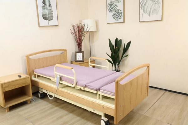 Luxury All-Wood Multi-Function Rotary Nursing Bed (For High-End Nursing Homes) - Image 3