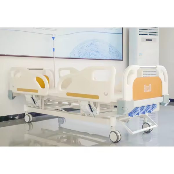 Clinic Nursing Adjustable Bed Five Function Manual Hospital Bed Home Medical Bed for Patients - Image 3