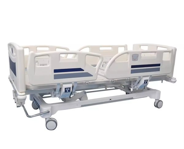 Three-Function Electric Hospital Bed with Central Brake - Image 4