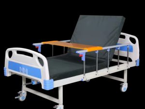 One Crank Medical Bed Manual Hospital Bed with Mattress