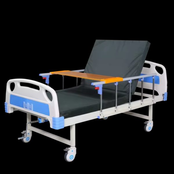 One Crank Medical Bed Manual Hospital Bed with Mattress