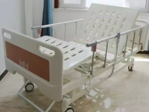 Three-Function Electric Nursing Bed with Wheels