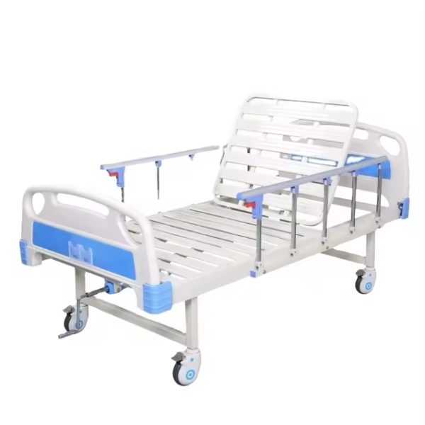 One Crank Medical Bed Manual Hospital Bed with Mattress - Image 5