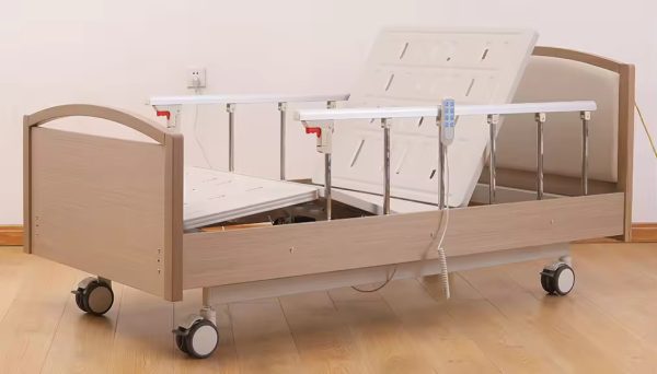 Multi-Functional Electric Home Care Nursing Bed (Three Functions + Solid Wood Accents) - Image 3