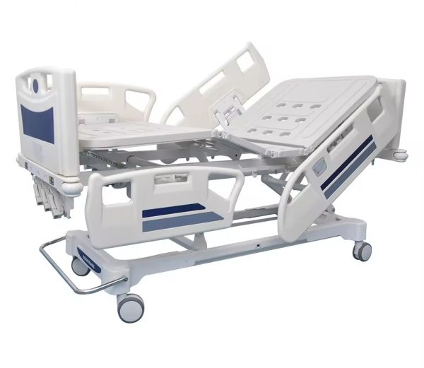 Three-Function Electric Hospital Bed with Central Brake