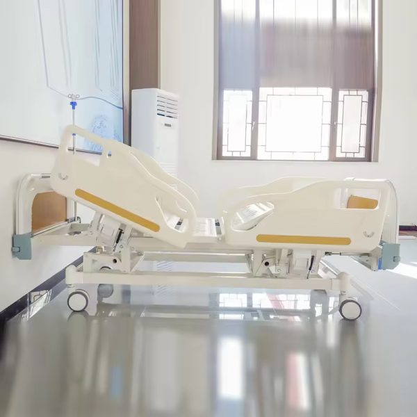 Clinic Nursing Adjustable Bed Five Function Manual Hospital Bed Home Medical Bed for Patients - Image 7