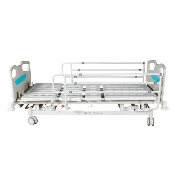 Topmedi Hospital Bed with Folding Steel Guardrails for Hospital Use - Image 4