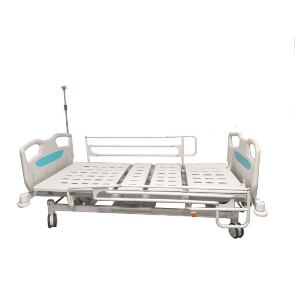 Topmedi Hospital Bed with Folding Steel Guardrails for Hospital Use - Image 2